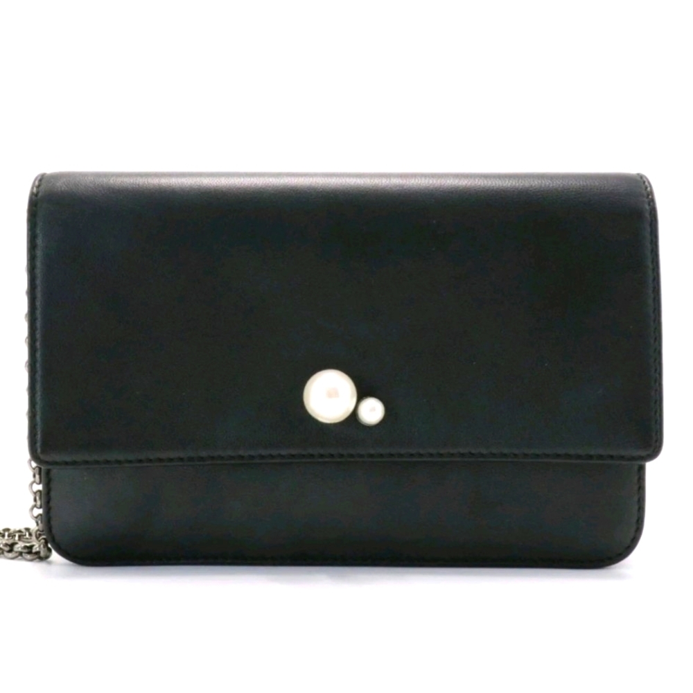 CHRISTIAN DIOR LAMBSKIN TRIBALE PEARL FLAP PROMENADE